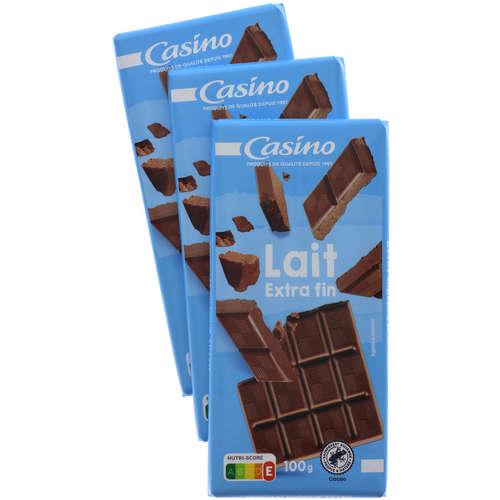 Casino chocolat au lait 3x100g