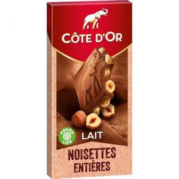 Côte d'Or lait noisettes 180g