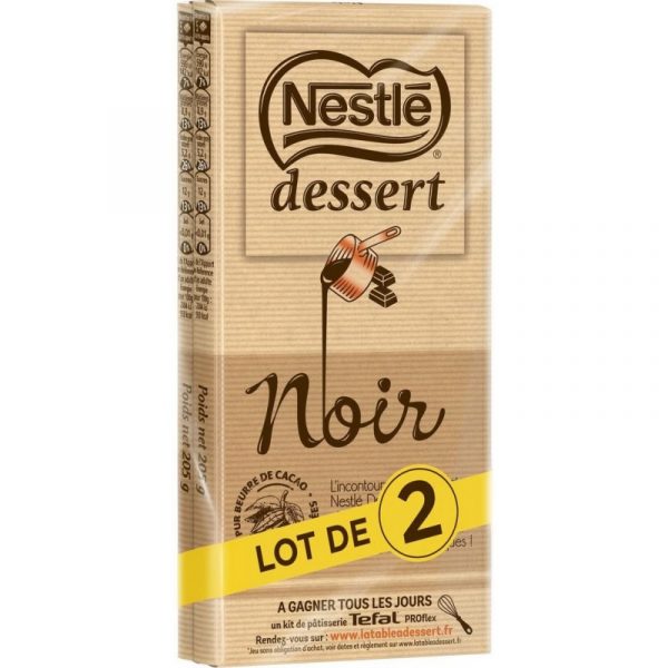 Nestlé dessert noir 2x205g