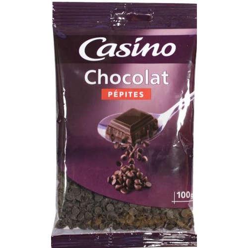 Casino pépites de chocolat 100g