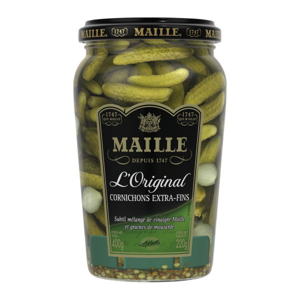 Maille cornichons extra fins 220g