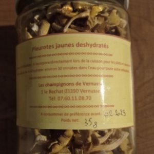 Pleurotes jaunes déshydratées Les Champignons de Vernusse 35g