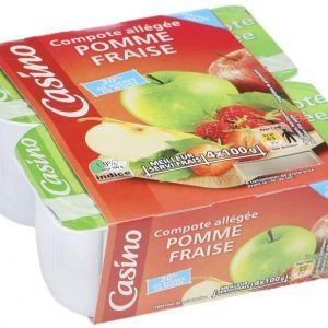 Casino compote pomme fraise